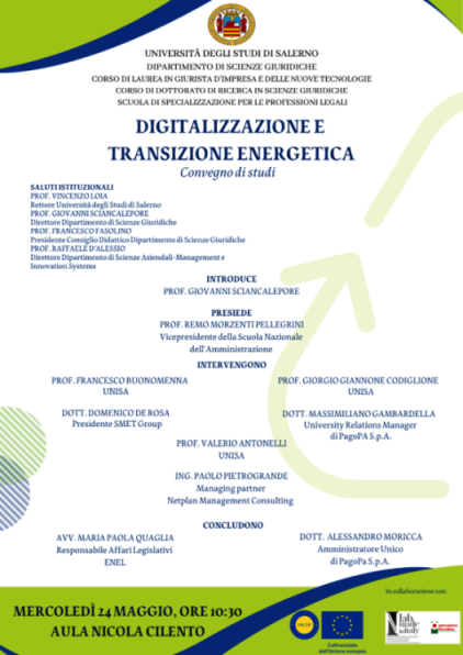 DIGITALIZZAZIONE E TRANSIZIONE ENERGETICA – CONVEGNO DEL 24 MAGGIO 2023